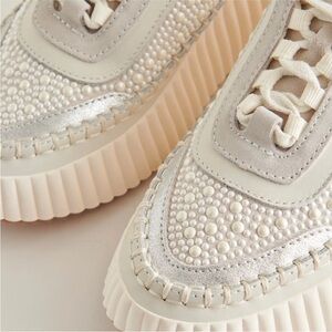 Dolce vita Dolen Pearl Cream Women's Sneakers
